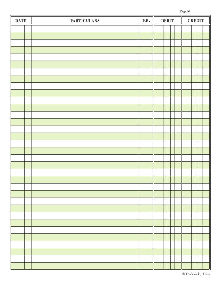 Free Printable Accounting Journal Pages