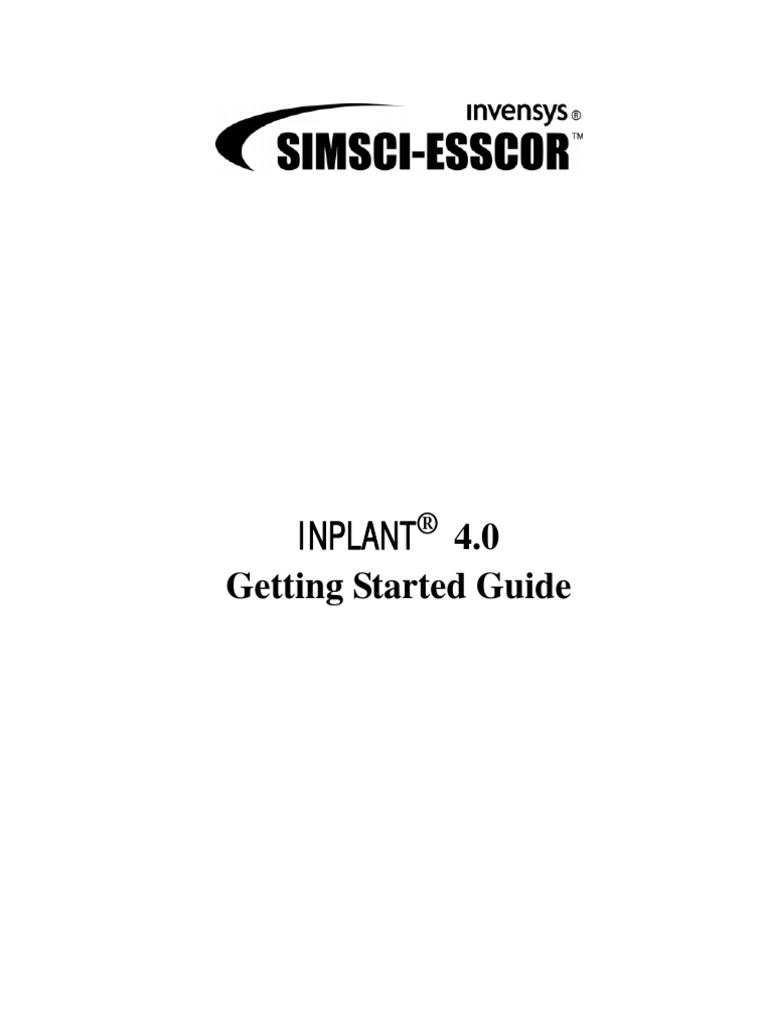 4.0 Getting Started Guide: Inplant | PDF | Installation (Computer ...