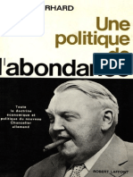 Ludwig Erhard - Une Politique D'abondance