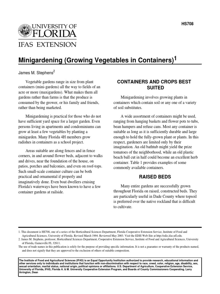 Basics Container Gardening Vegetables | PDF | Home & Garden