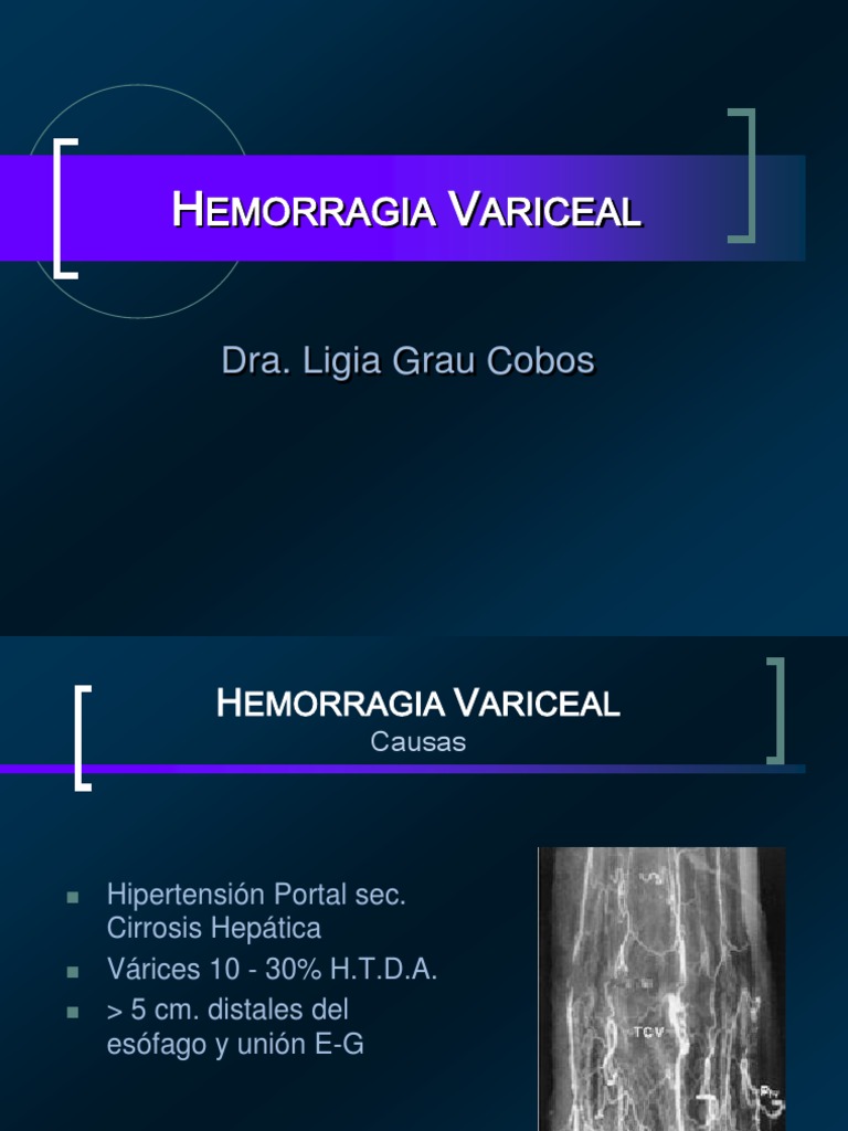 Tratamiento de Hemorragia Variceal | PDF | Medicina CLINICA ...