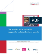 The need for enhanced public support for Inclusive Business Models