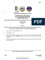 Sejarah Kertas 1, 2 Percubaan SPM 2012 PERAK