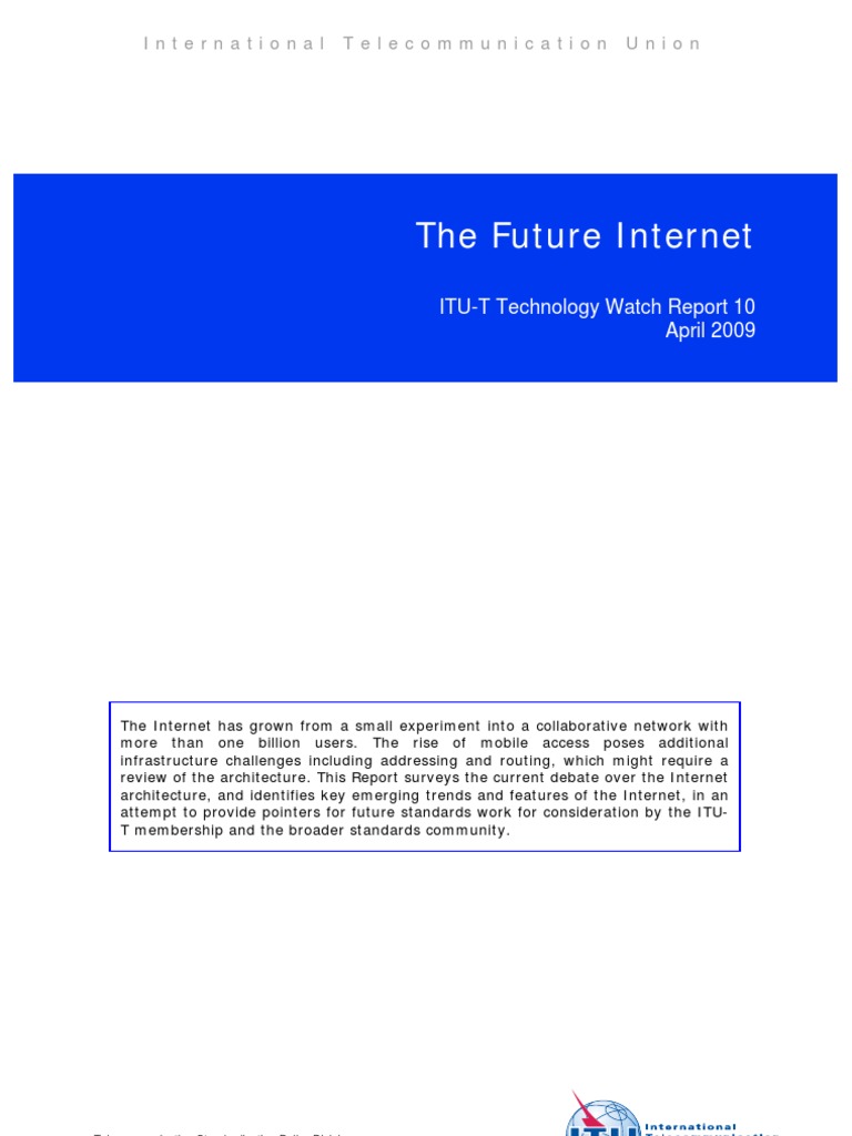 The Future Internet | PDF | 3 G | Internet