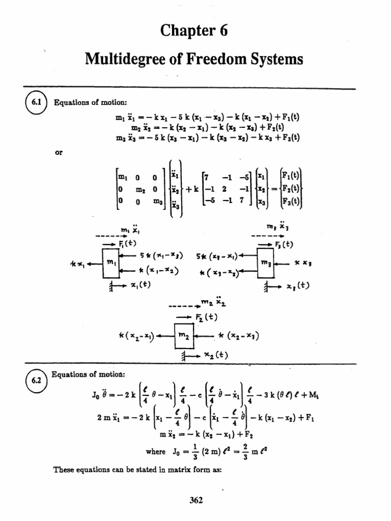 Mechanical Vibrations Ss Rao 4th Edition Solution Manual Chapter 06 Pdf