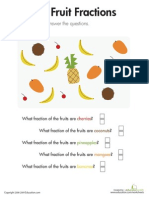 Tropical Fruit Fractions: Use The Picture To Answer The Questions