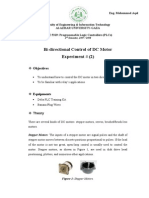 Programmable Logic Controllers_Bi-Directional Control of DC Motor