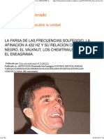 La Farsa de Las Frecuencias Solfeggio, La Afinación A 432 HZ y Su Relación Con El Cubo Negro, El Valknut, Los Chemtrails y El Eneagrama