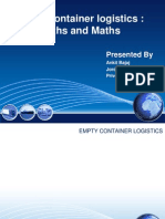 Empty Container Logistics: Myths and Maths: Presented by