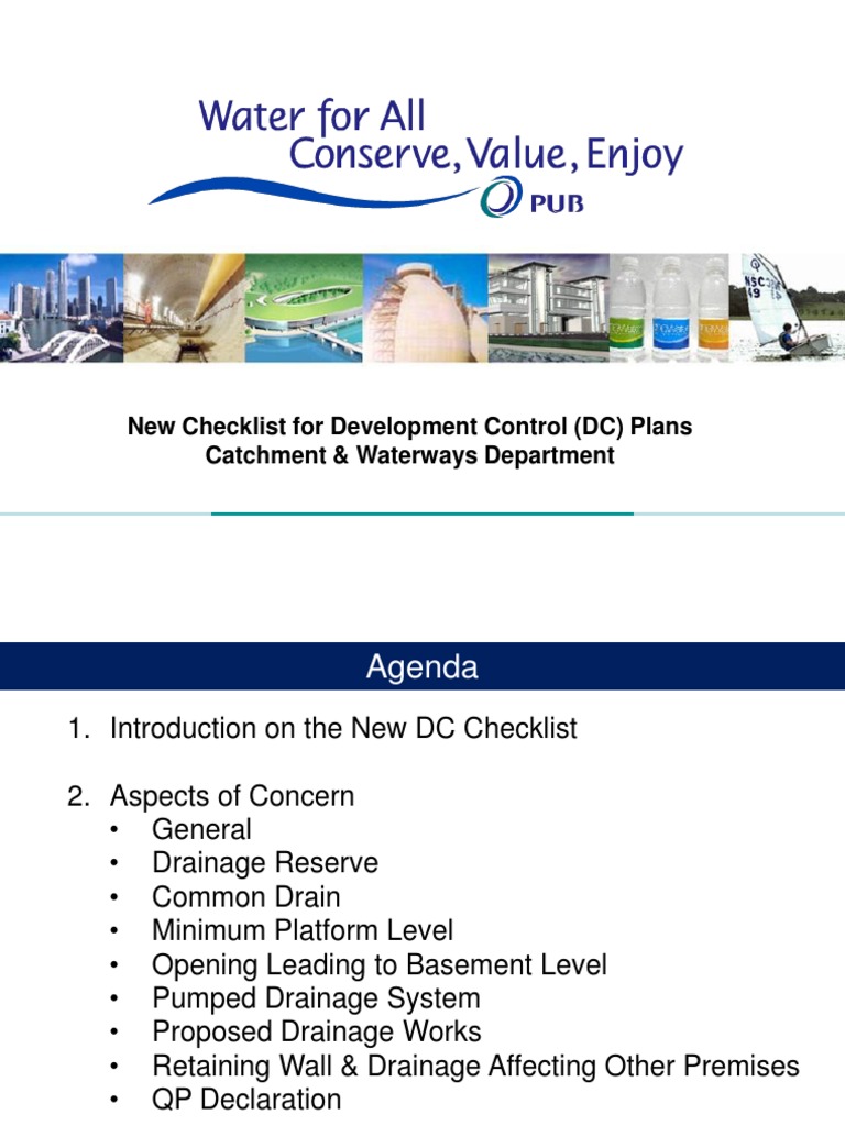 New Checklist For Development Control (DC) Plans Catchment & Waterways ...
