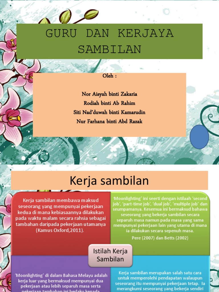 Guru Dan Kerjaya Sambilan Pdf