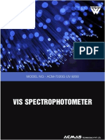 VIS Spectrophotometer 7220G UV 9200