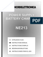 MAN-NE213_R0 Nordelettronica NE 213 Battery Charger Power Supply Schaltplan Wiring Diagram Sterckeman Starlett 370 CE 