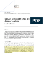 ROUBERT, Nerval Et L'expérience Du Daguerréotype (1998)