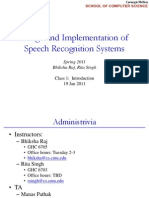 speech recognition

