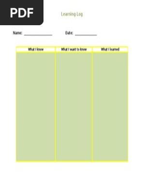 Learning Log