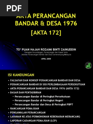 Akta Perancangan Bdr Pdf