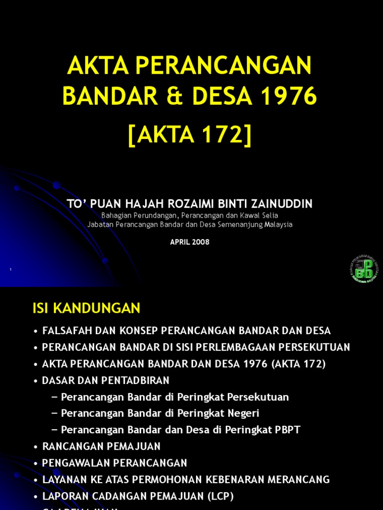 Akta Perancangan Bdr Pdf
