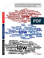 Sotomayor Hearings Word Cloud