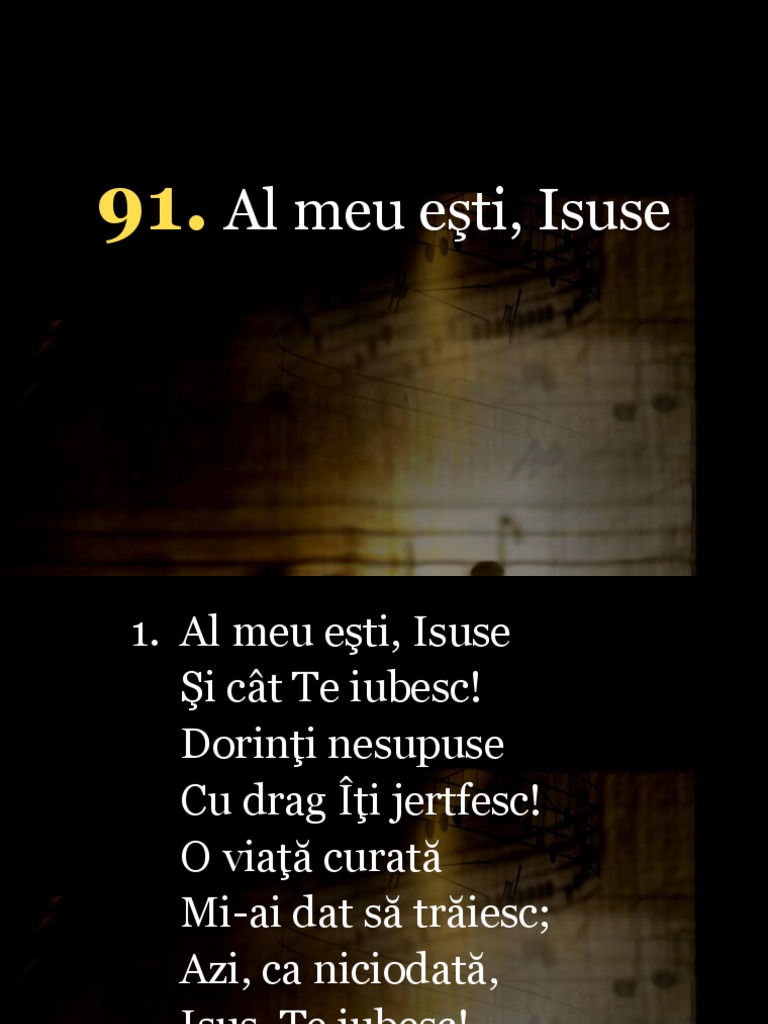 Al Meu Esti Isuse | PDF