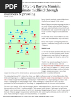 Match Analysis Manchester City Vs Bayern Munich - Bayern