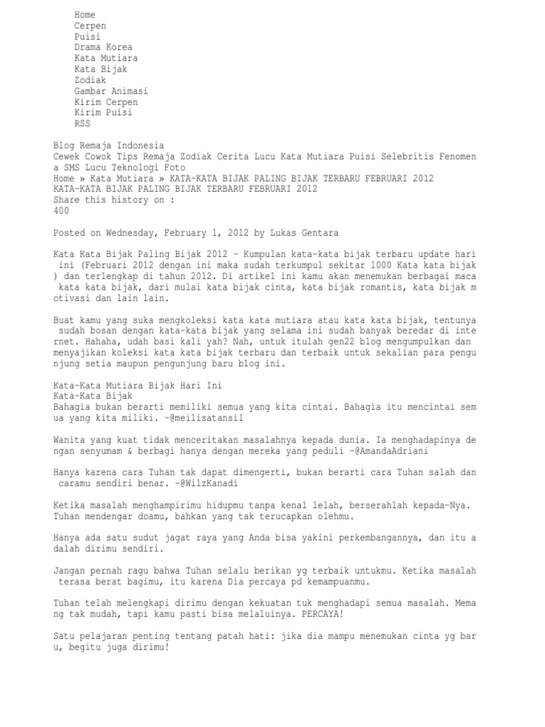 Kata Bijak