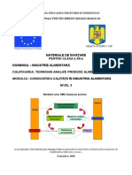 Conducerea Calitatii in Industria Alimentara-Auxiliar Curricular