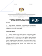 Surat Pekeliling Perkhidmatan Bilangan 9 Tahun 2013: Pemakaian Two/three - Piece Suit Pants Bagi Pegawai Awam Wanita Semasa Bekerja