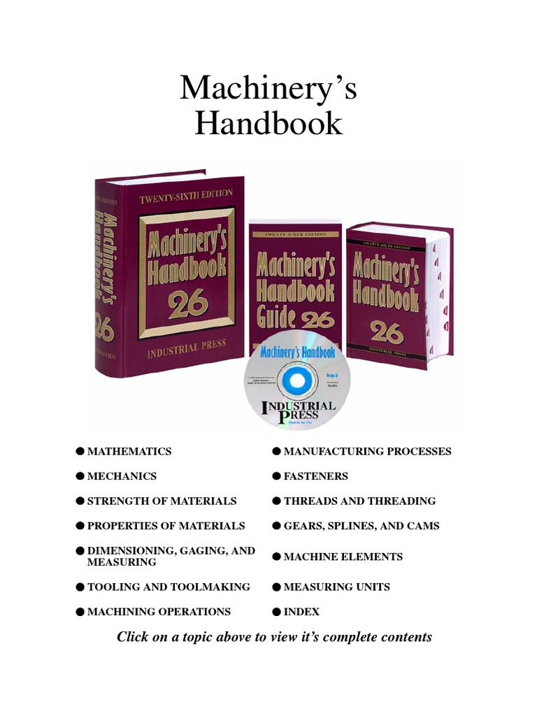 Machinery Handbook PDF