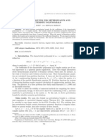 Perturbaciones en Los Polinomios Caracteristicos