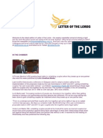 Letter of The Lords - October 11, 2013