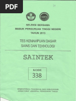 Download Soal Sbmptn Saintek 2013 Dan Pembahasan