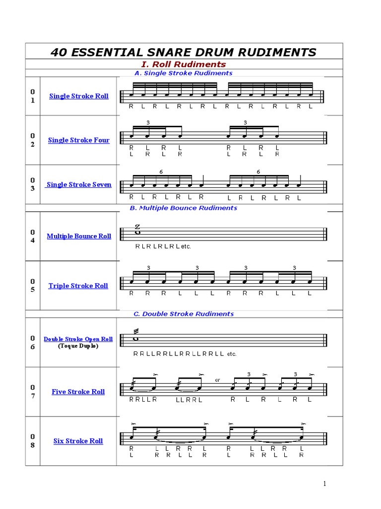 Printable Drum Rudiments Printable Word Searches