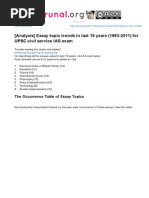 Download Mrunalorg-Analysis Essay Topic Trends in Last 19 Years 19932011 for UPSC Civil Service IAS Exam by Brij Raj Sahani SN175327173 doc pdf