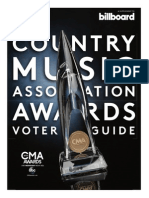 Country Music Association Awards Voter Guide
