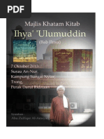 Nota Khatam Ihya' 'Ulumuddin