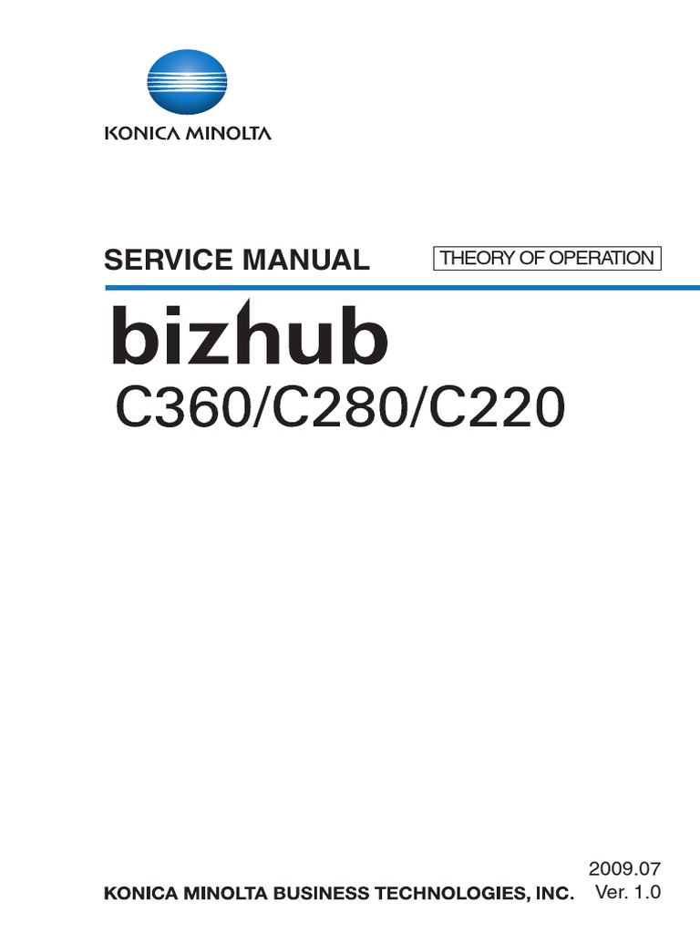 ... Magicolor 61x0 Service Manual - [PDF Document] Documents. Konica  Minolta Bizhub C220 C280 C360 THEORY OF OPERATION | Ac Power Plugs And  Sockets |
