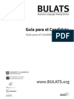 110078 Handbook for Spanish BULATS in Spanish