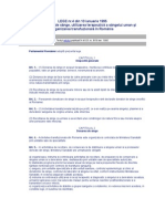 LEGE nr.4 din 10 ianuarie 1995 privind donarea de sânge, utilizarea terapeutică a sângelui uman şi organizarea transfuzională în România