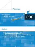 CDMA Basic Principles: ZTE University Cdma Bss T&D Team