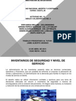 Inventarios de Seguridad y Nivel de Servicio. Sandra Alvarado