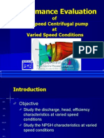 Performance Evaluation of High Speed Pump