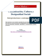 Comunicacion Cultura y Desigualdad Social