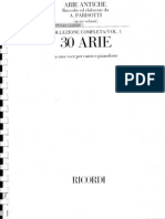 Arie Antiche - Vol I - Parisotti - Ricordi Edition