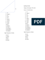 Spelling Words For Ronald Morgan