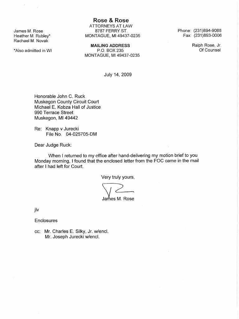 Foc Letter | PDF