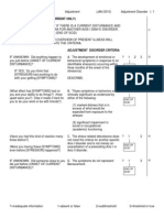 Module I Adjustment Disorders