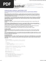 Finding the Paths to Windows' Special Folders in VFP