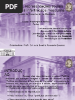 Apresenta infertilidade masculina para núcleo de saúde da mulher