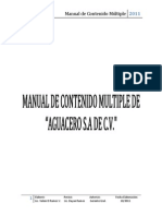 Manual de Contenido Multiple AGUACERO S.A